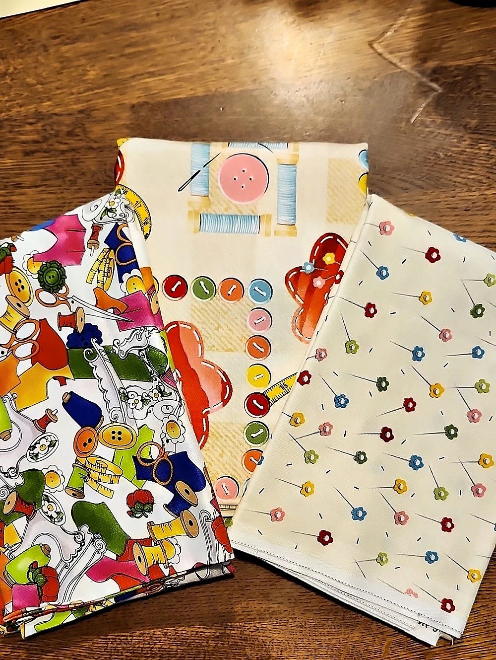 Multicolor Fabric Pieces